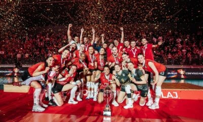 volei alba blaj, două partide de pregătire cu haok mladost