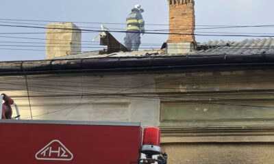 incendiu în centrul vechi din botoșani, provocat de o țigară